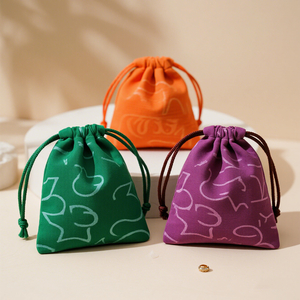 Eco Friendly Custom Cotton Drawstring Bag Organic Muslin Cotton Canvas Fabric Drawstring Dust Bag With Logo Printed