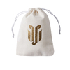 Custom Logo Natural Satin and Organza Jute Jewelry Pouch Small Hemp Linen Burlap Drawstring Sacks with Comb for Gift Use