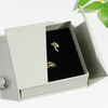 High-End Dual-Opening Magnet Jewelry Storage Box Sustainable Flip-Top Design for Necklaces and Rings Made from Cardboard Paper