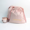 High End Gift Cosmetic Packaging Velvet Dust Shopping Bag Custom Logo Print Drawstring Closure Velvet Suede Jewelry Protection