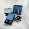 Luxury Custom Printing Drawer Shape Jewelry Gift Packaging Box for Jewellery Ring Necklace Ribbon Jewelry Box with Paper Bag