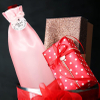 Luxury Pink Soft Grape Wine Silk Gift Jewelry Packaging Pouch Custom Printed Logo Satin Dust Wine Drawstring Bag