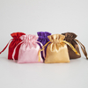 Custom Satin Pouch with Drawstring Logo Printed Silk Storage Bag for Clothes Lingerie Jewelry Cosmetics Gifts
