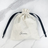 Wholesale Custom Drawstring Cotton Dust Bags for Handbags Jewelry Clothes Shoes Purse Drawstring Luxury Dust Bag for Shopping