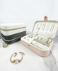 Wholesale High Quality Luxury PU Leather Mini Travel Jewelry Box Custom Logo Organize Case for Jewelry Storage