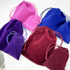 Customized Velvet Drawstring Jewelry Pouch Bag for Watch and Glasses Jewellery Packaging