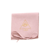 Wholesale Custom Suede Jewelry Custom Logo Earring Pouch Box and Insert Pad Suede Microfiber Jewelry Pouch