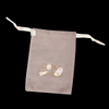 Hot Selling Wholesale Custom Gift Jewelry Drawstring Jewellery Pouch Velvet Fabric Cloth Drawstring Bags Shoe Dust Bag