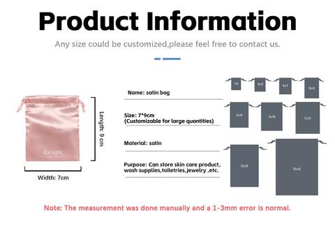 Custom Printing Logo Green Silk Satin Jewelry Bag Drawstring Bag Cosmetic Christmas Gift Packaging Bag