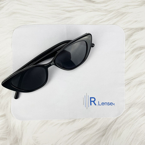 Wholesale Custom Microfiber Cleaning Cloth for Glasses and Watches Soft Sunglasses Cloth with Embossed Logo Printing
