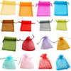 9*12 cm Organza Bag Custom Transparent 21 Colors Bolsa De Gift Pouch Jewelry Packaging Organza Bag Cosmetic Storage with logo