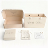 Luxury Custom Logo Printed Paper Bracelet Necklace Jewellery Set Boxes for Gift Ring Display Jewelry Packaging Pouch & Case