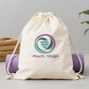 Large XL Cotton Drawstring Bag for Travel and Sports 30x40 Custom Yoga Mat Bag or Foldable Clothing Storage Canvas Pouch