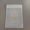 Free Sample Customize Storage Wholesale Print PVC Gold Luxury Display Packaging Pouch Ziplock Jewelry Pouch