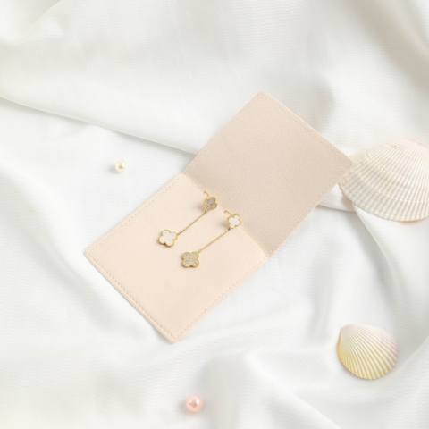 Custom Eco-friendly Microfiber Jewelry Pouch with Logo for Ring Earrings Display Microfiber Bag Jewelry Packaging