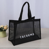 High Quality Custom Design with logo Reusable Nylon Wire Mesh Beach Shopping Tote Bag Mesh Beach Bag