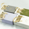 Customizable Soft Foldable Satin Mat Cardboard Display Box Sliding Drawer with Handle for Gift & Jewelry