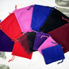 Small Velvet Jewelry Pouch Candy Gift Bag for Watches for Christmas Weddings Customizable Printing Logo