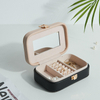 Wholesale Ladies & Girls Organizer Packaging Boxes Ring Earring Pendant Bracelet Leather Zipper Closure Storage Jewelry Box