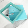 New Arrival Hot Sale Transparent Membrane Floating Frame Pe Film Display Clear case 3d Suspension Jewelry Display Box