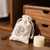 Custom Cedar Infused Cotton Storage Pouch for Aroma Drawstring Bag for Sand Wax or Wardrobe Protection