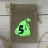 NATURAL 4X6 Inch 24 Pcs Premium Burlap Gift Bags Set With Drawstring Linen Sack Including 24 Ropes Christmas Burlap Bag