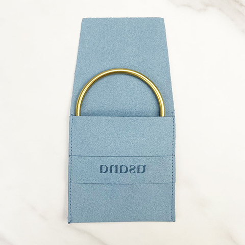 Custom Printed Logo Dust-proof Flap Bag Soft Packaging Necklace Bracelet Jewelry Envelope Small Gift Microfiber Pouch