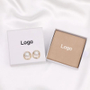 High Quality Embossed Microfiber Envelope Flap with Insert Pad Dustproof Gift Bag Luxury Earrings Jewelry Pouch with logo