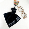 Reusable Custom Printed Gift Sling Cloth Key Chain Small Bag Microfiber Cloth Portable Digital Sunglasses Glasses Cleaning Cloth