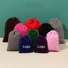 Customized Eco-Friendly Velvet Packaging Bag with Printed Logo for Jewelry for Rings Necklaces Watches Gemstones Dust-Proof