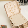 2022 Hot Custom Logo Velvet Small Square Gift Case Travel Jewellery Organizer Necklace Ring Earring Jewelry Storage Box