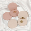 Luxury Microfiber Round Jewelry Bag Necklace Ring Storage Bag Suede Insert Pad Custom Microfiber Jewelry Pouch