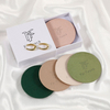 Custom Logo Anti Dust Jewelry Bag Ring Earring Packaging Bags Folded Small Round Envelope Flap Microfiber Jewelry Pouch