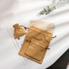 Custom Logo Printed Canvas Cotton Drawstring Packaging Pouch Recycled Dust Protection Bag Shoes Clothes Jewelry Handbags Gifts