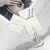 Small Color Envelope Microfiber Brown Velvet Jewelry Pouches Flannel for Packaging Necklace Jewelry Gift Luxury Bag