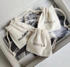 Custom Cotton Drawstring Bag Small Canvas Jewelry Cloth Storage Bag with Recyclable Feature for Gift Use