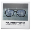 Wholesale Eco-Friendly Polarized Sunglasses Tester Glasses Accessories with Test Card