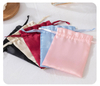 Custom Luxury Silk Satin Jewelry Dust Bag Gift Packing Storage Satin Drawstring Pouch for Jewelry Gift