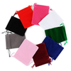 In Stock Various Sizes Jewelry Gift Dust Drawstring Pouch Custom Velvet Bags with logo