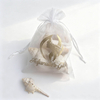 Factory Supplier Wholesale Small Gold Gift Organza Bag Sheer With Drawstring Sealing Jewelry Packaging Pouch