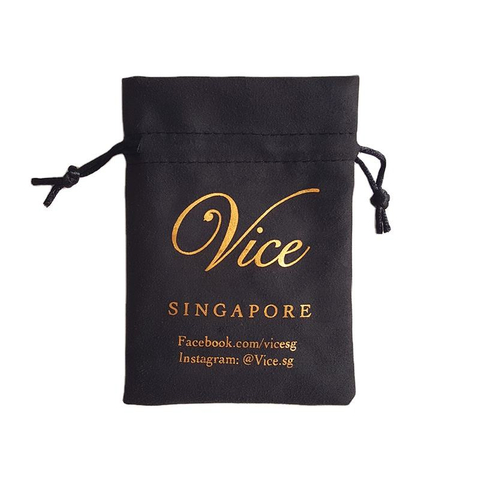 Custom Suede Jewelry Drawstring Pouch with logo Wholesale