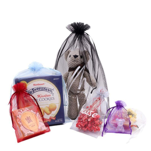 Custom Mesh Organza Pouches Candy Drawstring Bag Wholesale Organza Jewelry Packaging Bag Custom Organza