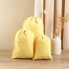 Recyclable Natural Cotton Velvet Pouch Bags for Jewelry Wedding & Party Favors Candy Gifts Custom Velvet Drawstring Bag