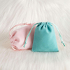 Wholesale Recyclable Velvet Suede Perfume Bag Reusable Drawstring Pouch High End Luxury Jewelry Customizable Gift Bags