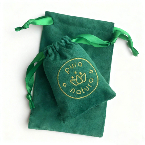Luxury logo Printed Jewelry Packaging Bag Velvet Drawstring Pouch Personalized Printing Small Gift Jewelry Bag
