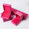Custom Logo Jewelry Box Bracelet/necklace Gift Box Packaging Necklace Leather Jewelry Storage Box