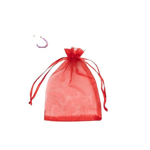 Customized Logo Transparent Organza Gift Pouch 22-Color Jewelry Packaging and Cosmetic Storage Bags with Personalized Logo
