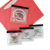Custom Logo Mini Frosted PVC Plastic Jewelry Pouch Cosmetic Slide Zip Lock Packaging Bags for Jewelry Rhinestones Glitter