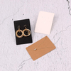 Factory Manufacturer Custom Eco-friendly Necklace Jewelry Packaging Display Paper Card Earring Card With Custom Logo