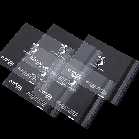 Ziplock Food Packaging Bag Transparent PVC and Corn Starch Self-Adhesive and Degradable 100pcs MOQ